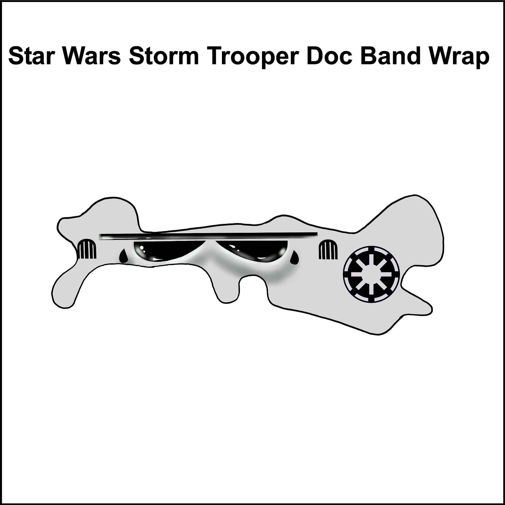 Wars Band Sticker Star Wars Theme Storm Trooper Doc Band Stickers and Wrap - DocBandStickers
