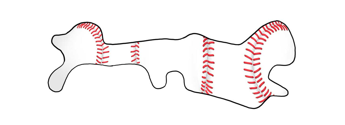 Doc Band wrap printed to look like a baseball