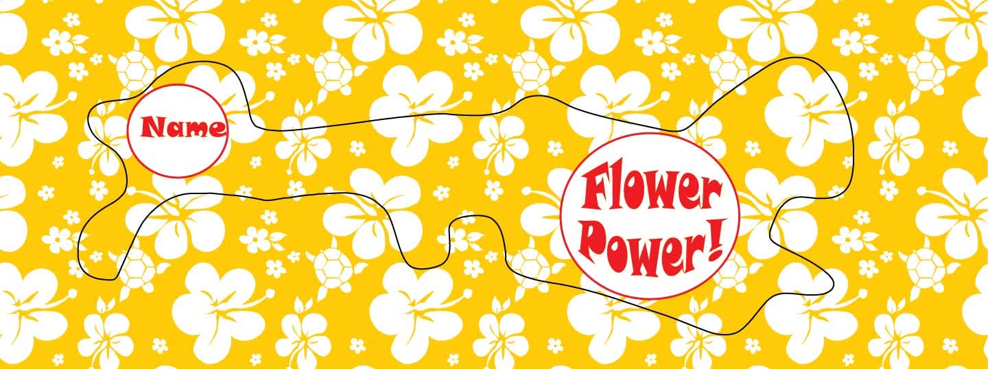 Bling your band with this yellow and red doc band wrap.