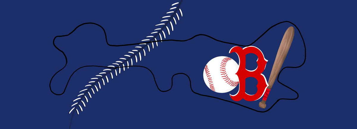 outline of our redsox theme doc band sticker