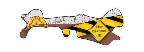 Under construction doc band decal