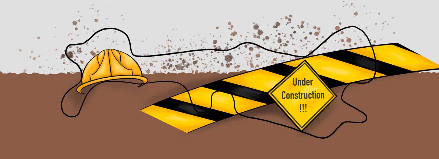 under construction doc band wrap