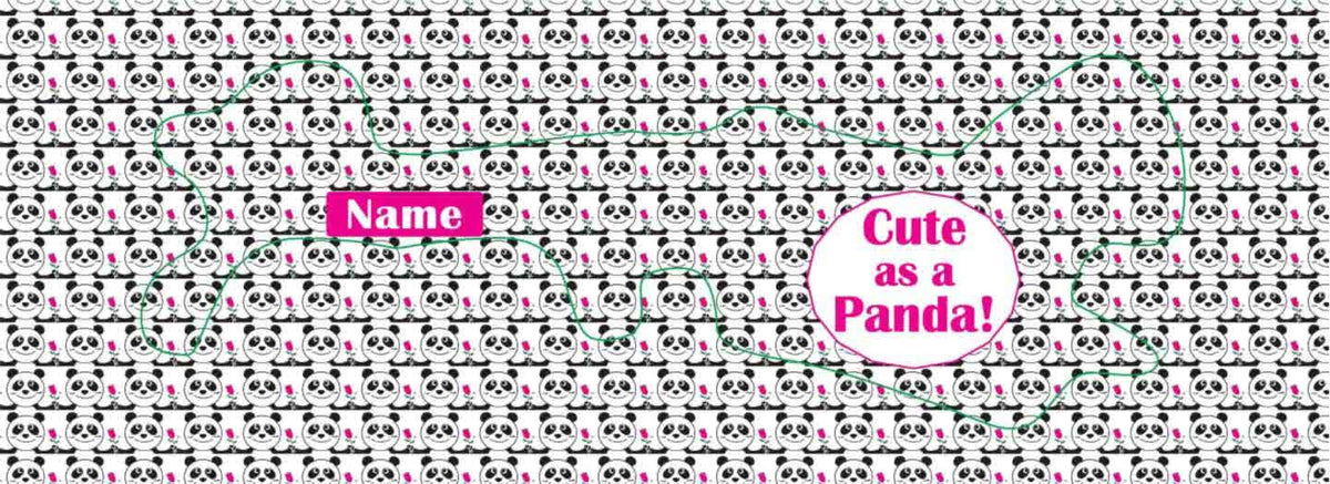 Doc Band Wrap Printed With Cute As A Panda