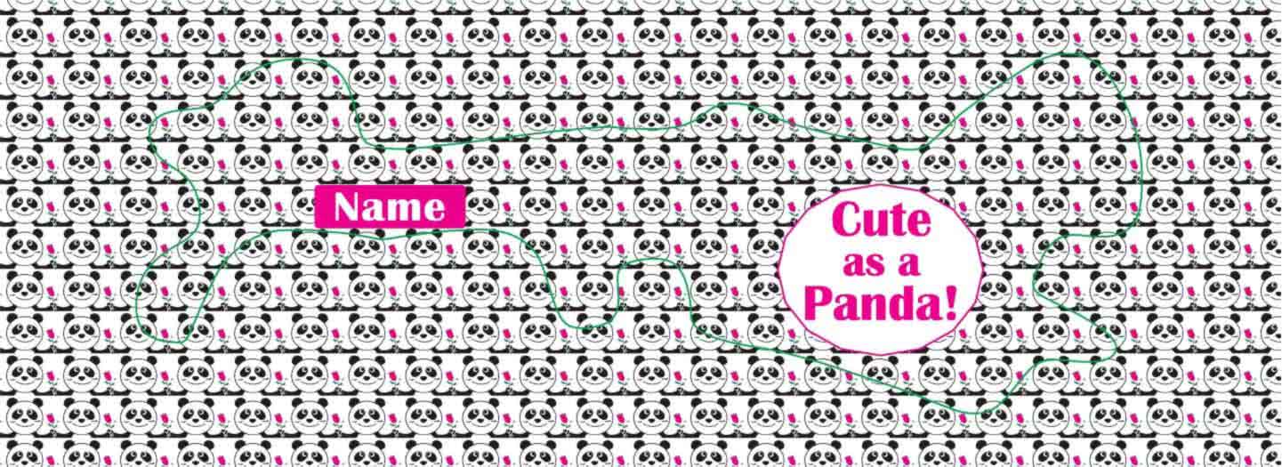 Doc Band Wrap Printed With Cute As A Panda