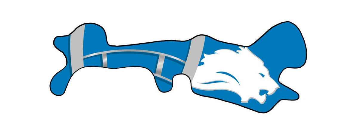Detroit Lions Football Inspired cranial helmet decorative decal