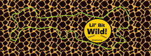 Load image into Gallery viewer, doc band wrap printed with animal print and lil&#39; bit wild in yellow
