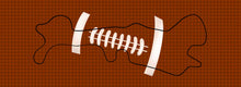 Load image into Gallery viewer, football designed sticker for doc bands or cranial helmets
