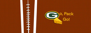 Green Bay Packers Football Inspired Doc Band Wrap ready to print and apply to a doc band.