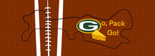 Load image into Gallery viewer, Green Bay Packers Football Inspired Doc Band Wrap
