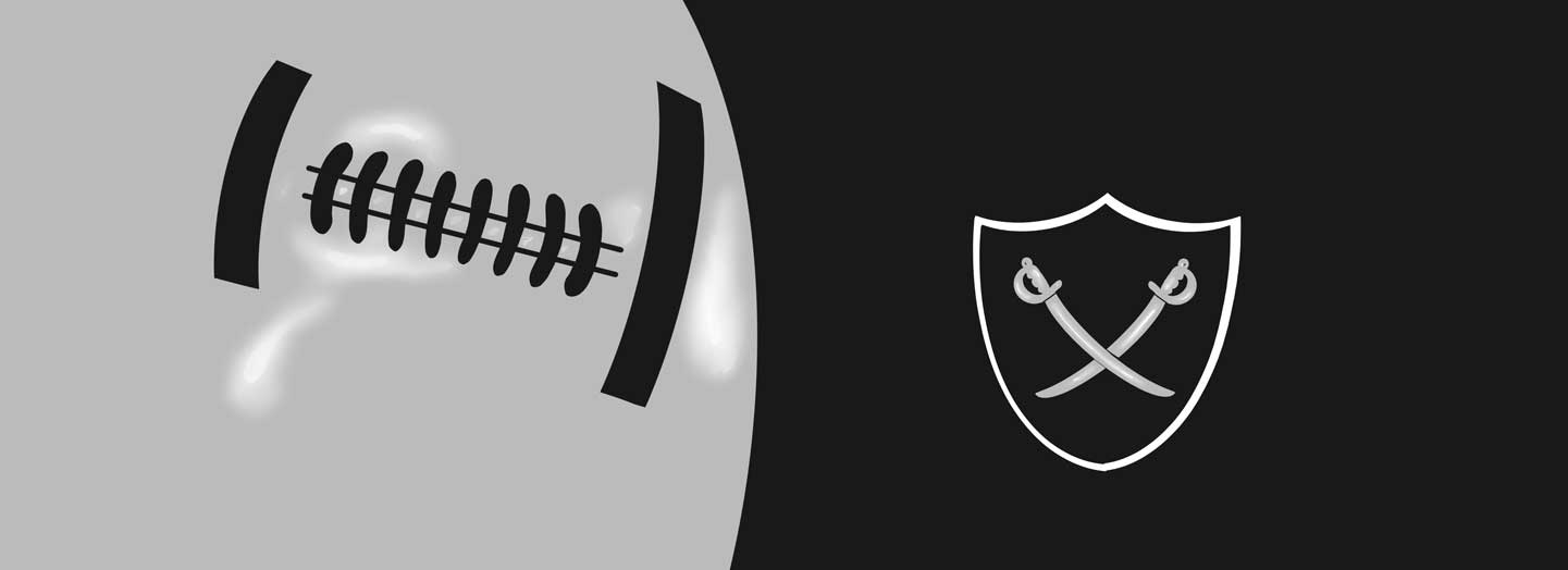 Las Vegas Raiders Football Inspired Doc Band Wrap ready to print and apply to a doc band