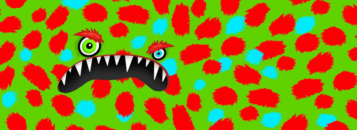 Monster Inspired Doc Band Wrap ready to print and apply to a doc band or cranial helmet.