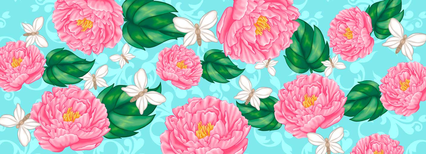 floral print decorative wrap for a cranial helmet 