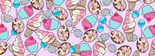 Load image into Gallery viewer, Sweets Ice Cream Cupcakes Candy Doc Band Wrap ready to print and apply to a doc band.
