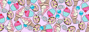 Sweets Ice Cream Cupcakes Candy Doc Band Wrap ready to print and apply to a doc band.